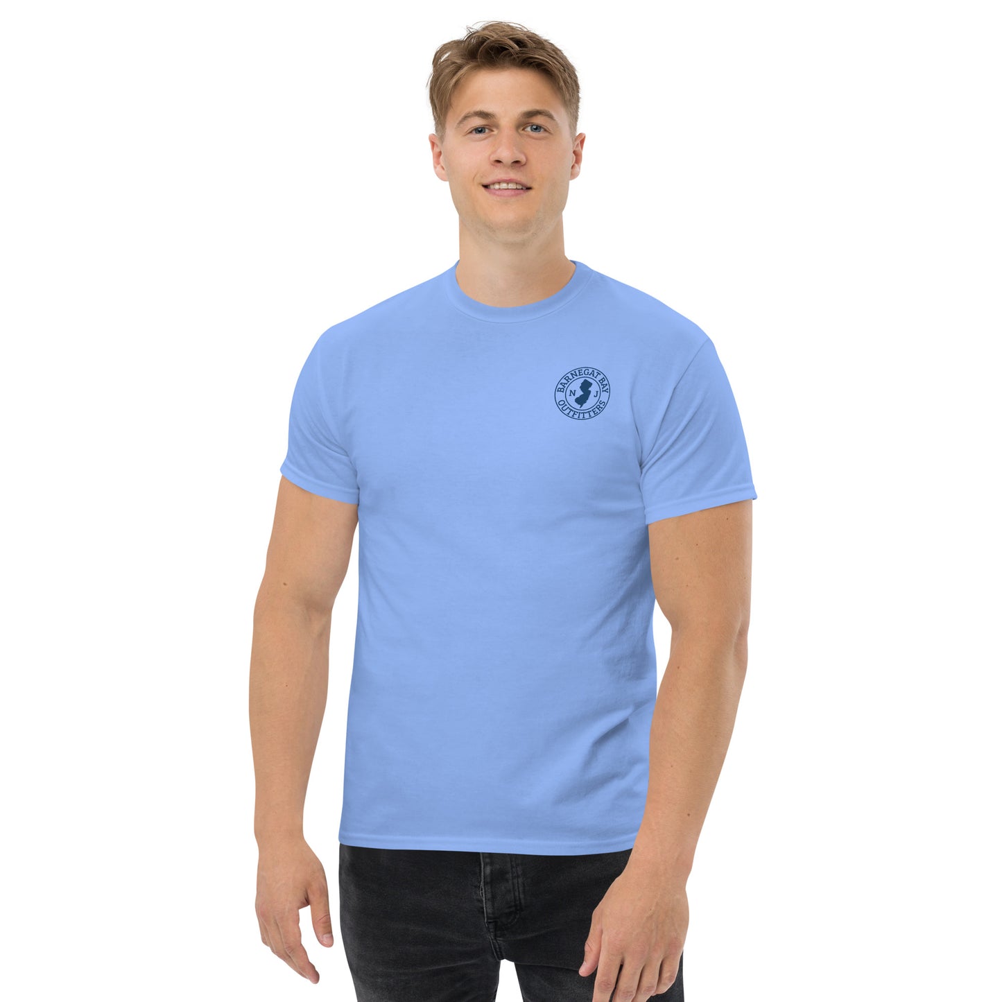 Barnegat Bay Outfitters Front NJ Circle Logo Unisex T-Shirt