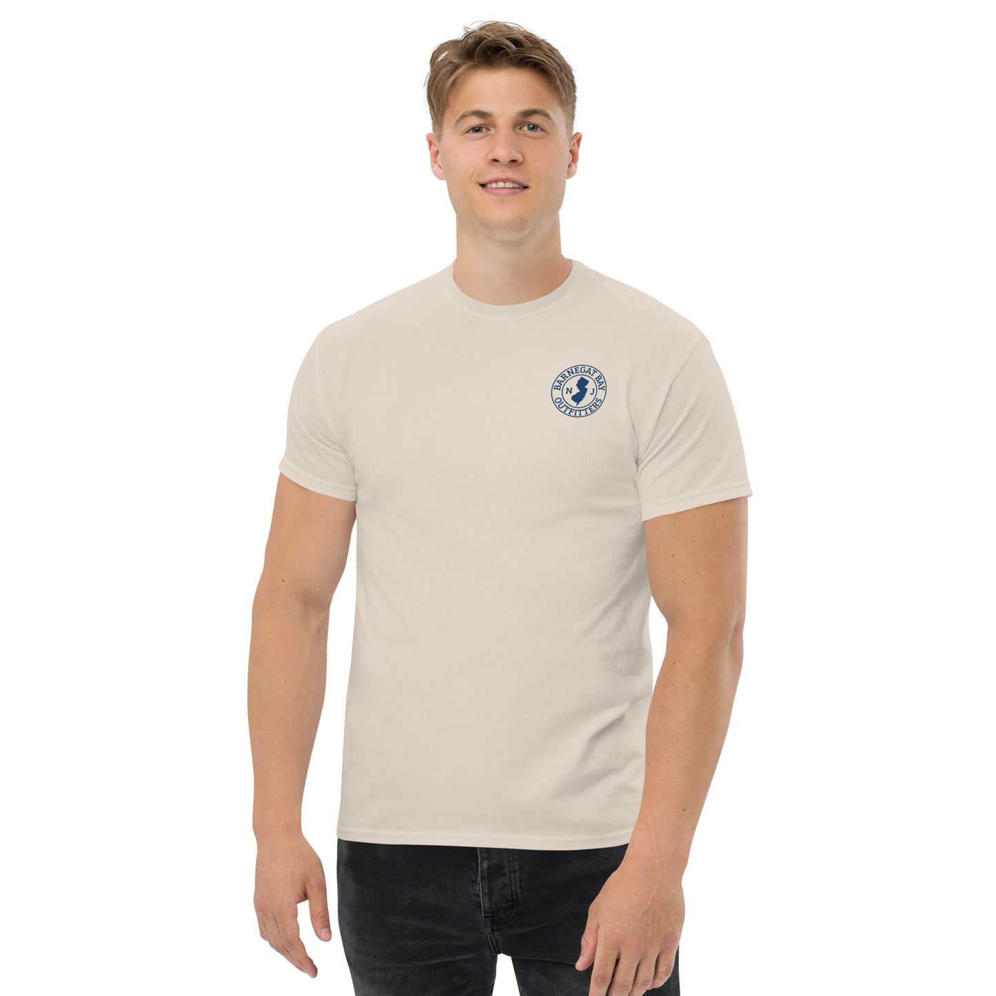 Barnegat Bay Outfitters Front NJ Circle Logo Unisex T-Shirt