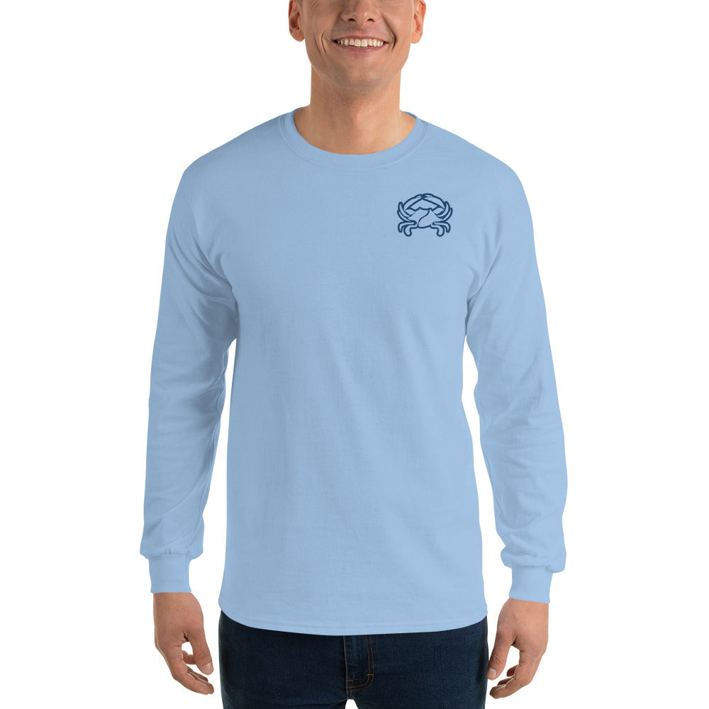 Barnegat Bay Outfitters Crab Men's Long Sleeve T-Shirt - ABDK