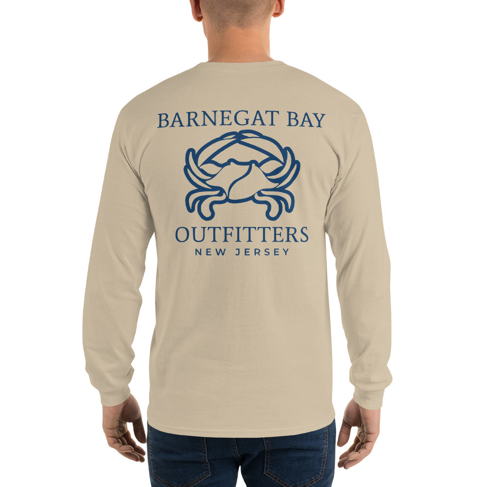 Barnegat Bay Outfitters Crab Men's Long Sleeve T-Shirt - ABDK