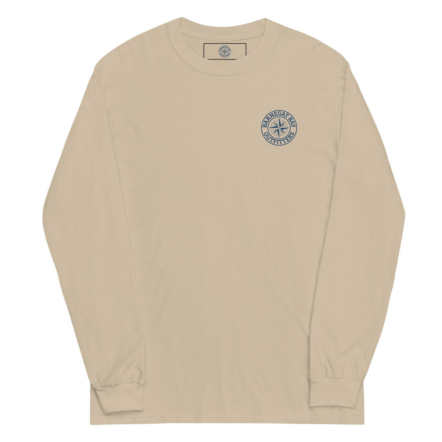 Barnegat Bay Outfitters Map Logo Long Sleeve T-Shirt