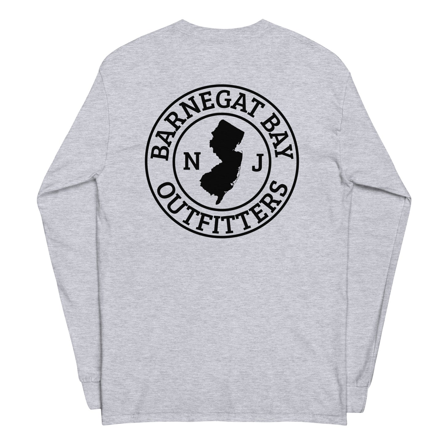 Barnegat Bay Outfitters NJ Circle Logo Men’s Long Sleeve Shirt