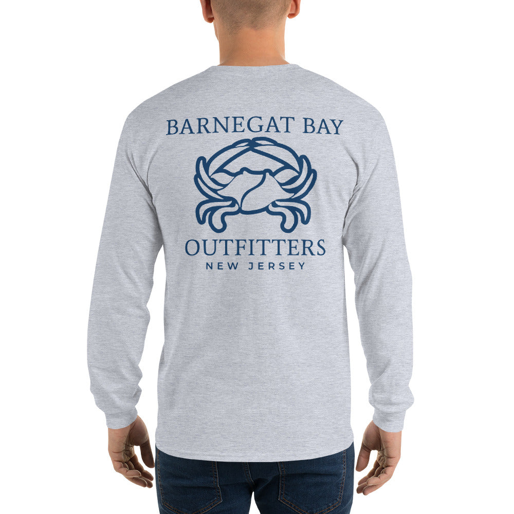 Barnegat Bay Outfitters Crab Men's Long Sleeve T-Shirt - ABDK