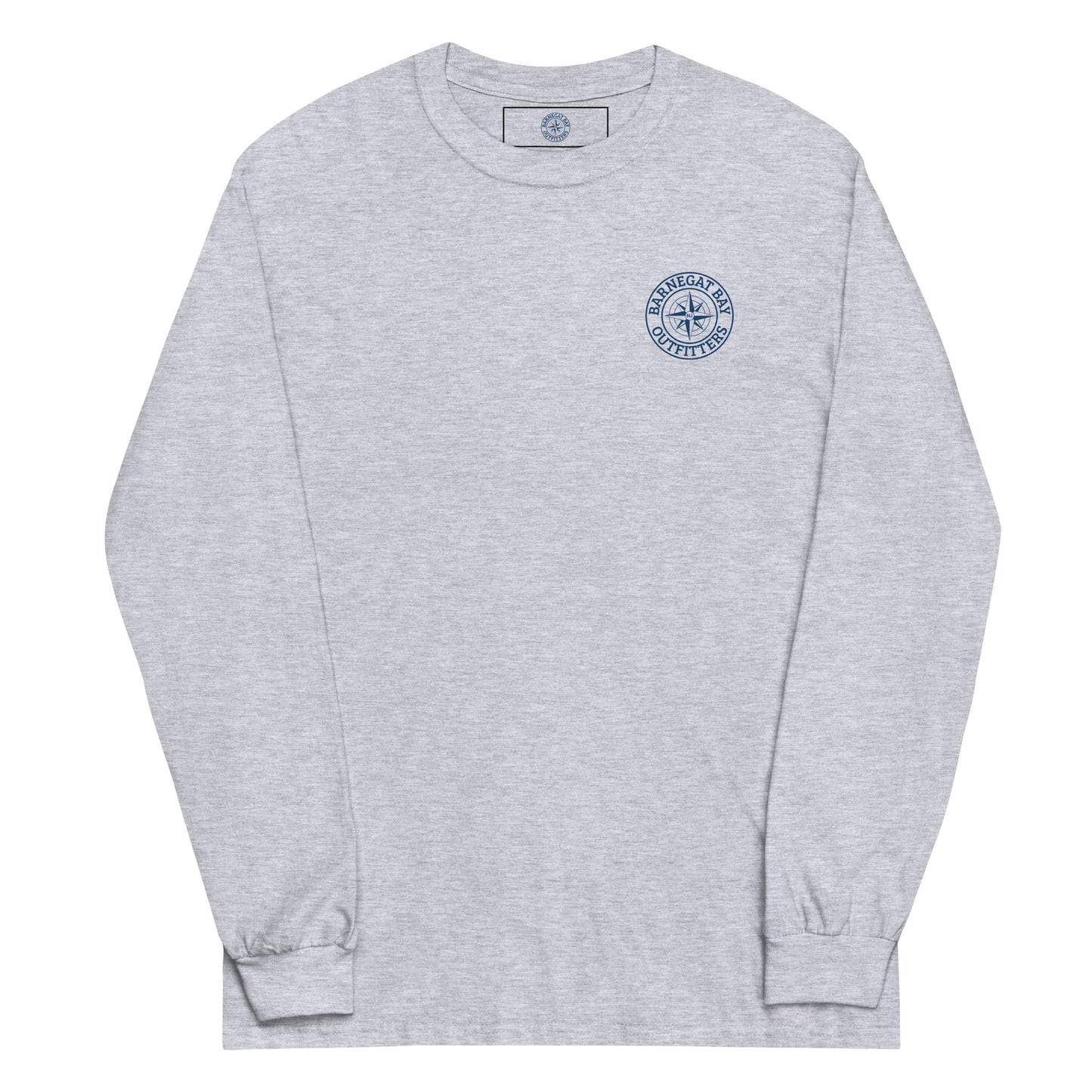 Barnegat Bay Outfitters Map Logo Long Sleeve T-Shirt