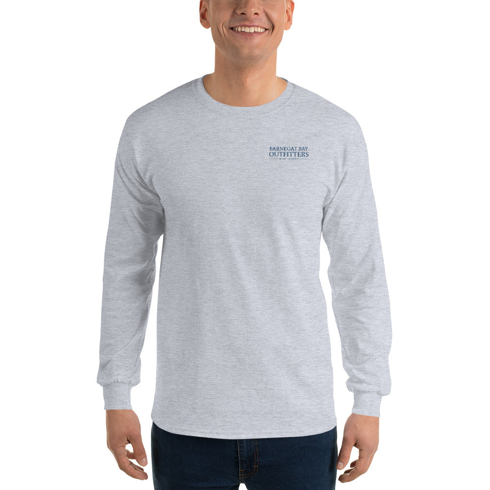 Barnegat Bay Outfitters Striped Bass Logo Men's Long Sleeve DK