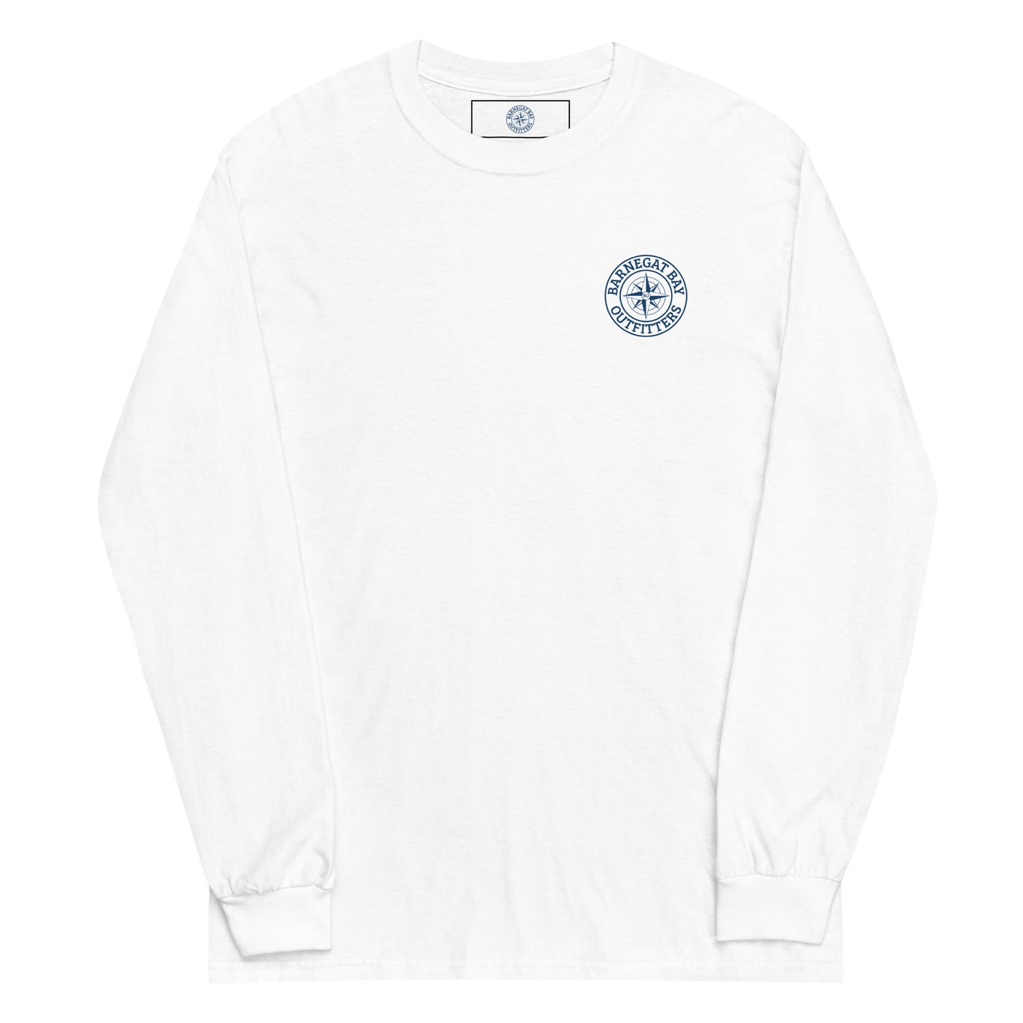 Barnegat Bay Outfitters Map Logo Long Sleeve T-Shirt