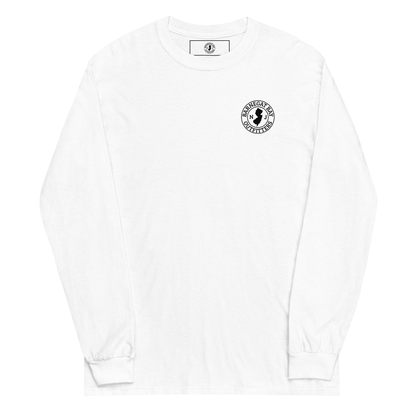 Barnegat Bay Outfitters NJ Circle Logo Men’s Long Sleeve Shirt