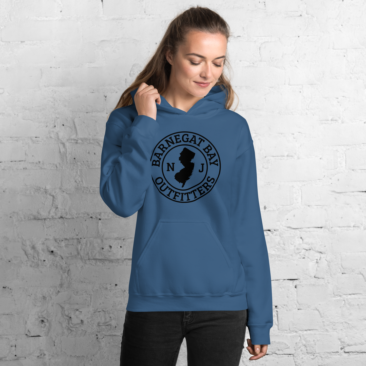 Barnegat Bay Circle Logo DK Unisex Hoodie G18500