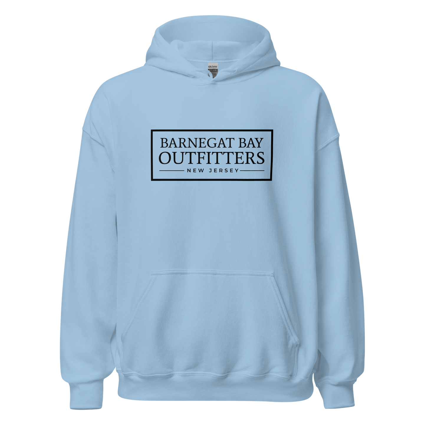 Barnegat Bay Outfitters Rect Logo DK Unisex Hoodie G18500