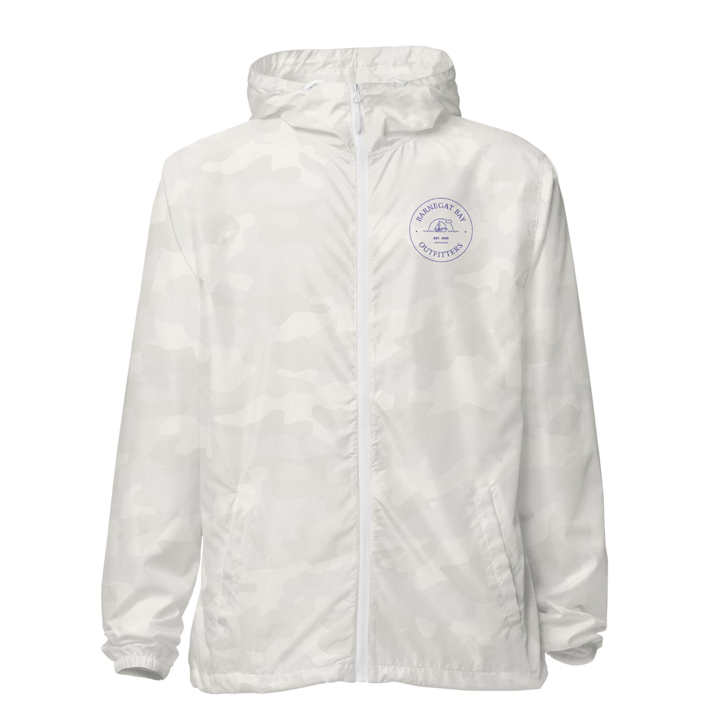 Unisex lightweight zip up windbreaker - Sailing Logo