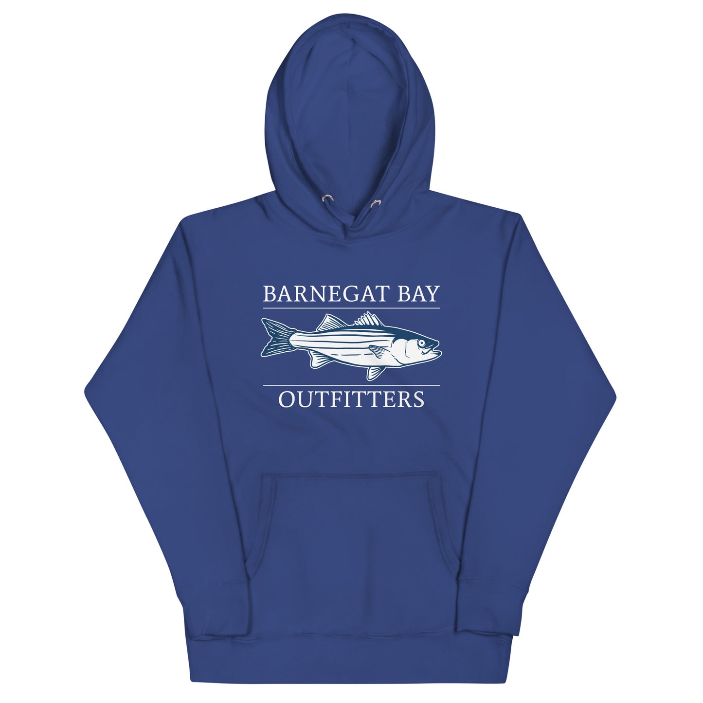 Barnegat Bay Outfitters Stripped Bass Premium Unisex Hoodie LL