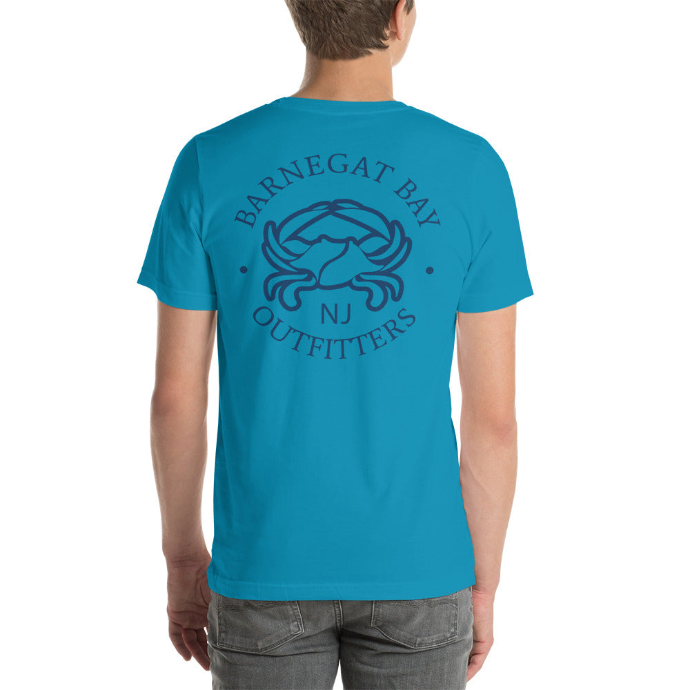 Barnegat Bay Outfitters Crab Circle Logo Unisex T-Shirt