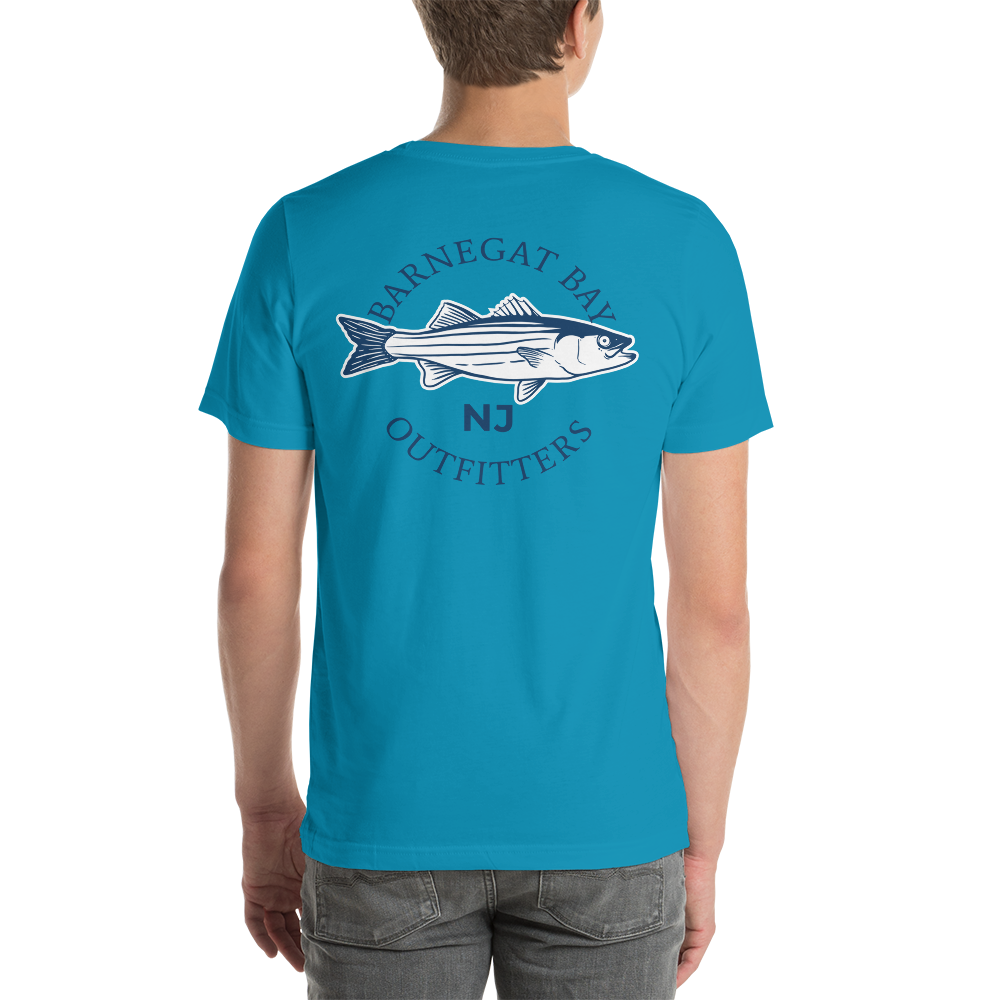 Stripped Bass Logo Unisex T-Shirt B+C 3001