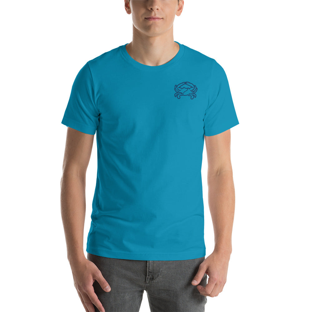 Barnegat Bay Outfitters Crab Circle Logo Unisex T-Shirt