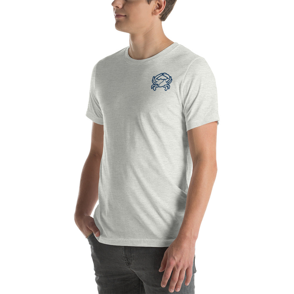 Barnegat Bay Outfitters Crab Circle Logo Unisex T-Shirt