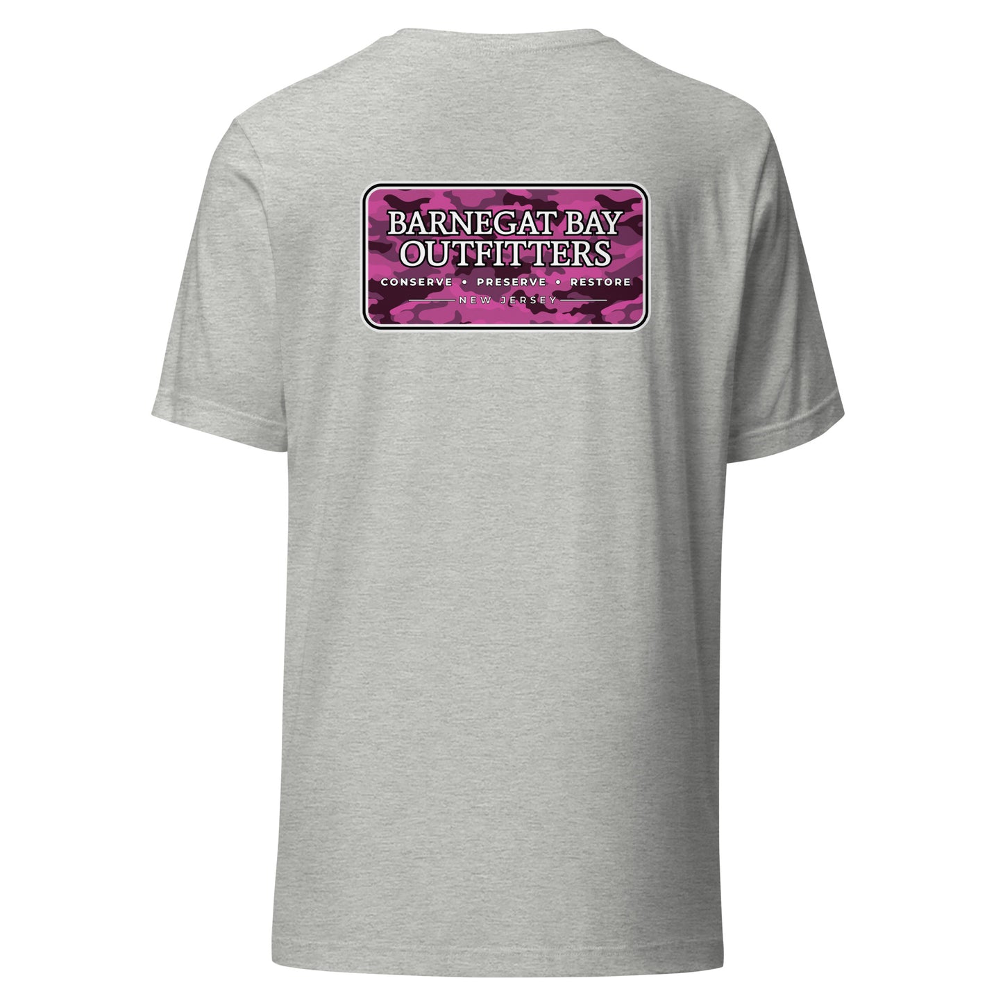 Pink Camo Logo Unisex T-Shirt B+C 3001