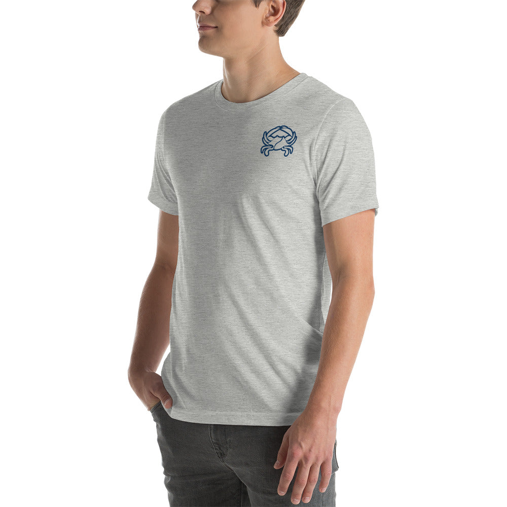 Barnegat Bay Outfitters Crab Circle Logo Unisex T-Shirt