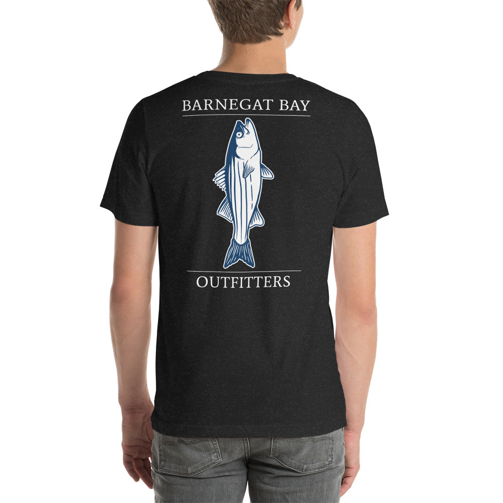 Striped Bass Unisex t-shirt Vertical Logo B+C 3001