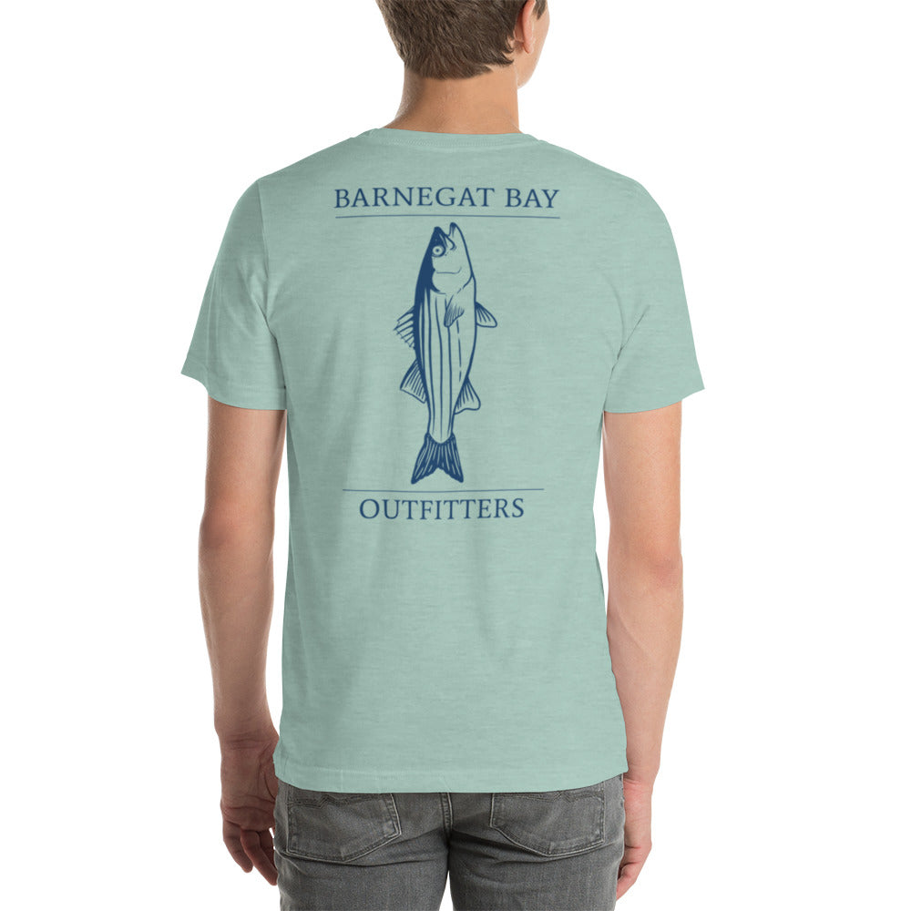 Barnegat Bay Outfitters Striped Bass Unisex T-shirt DK