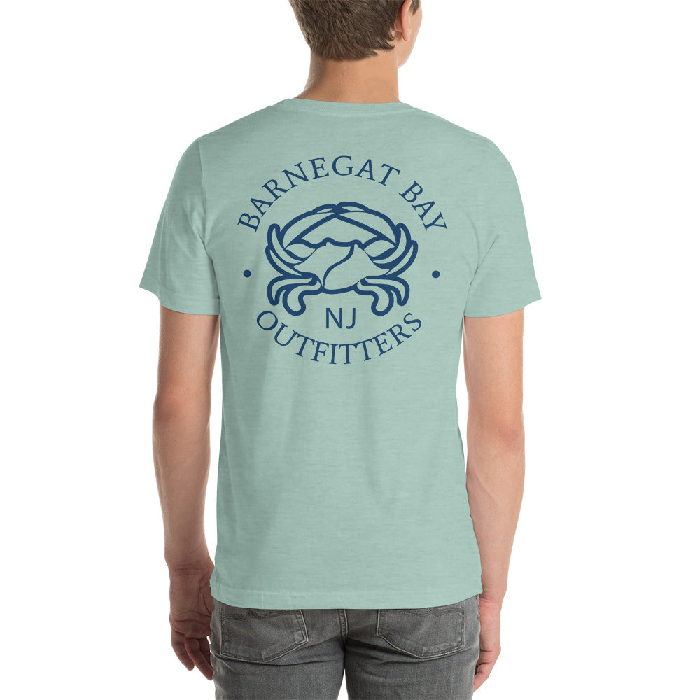 Barnegat Bay Outfitters Crab Circle Logo Unisex T-Shirt