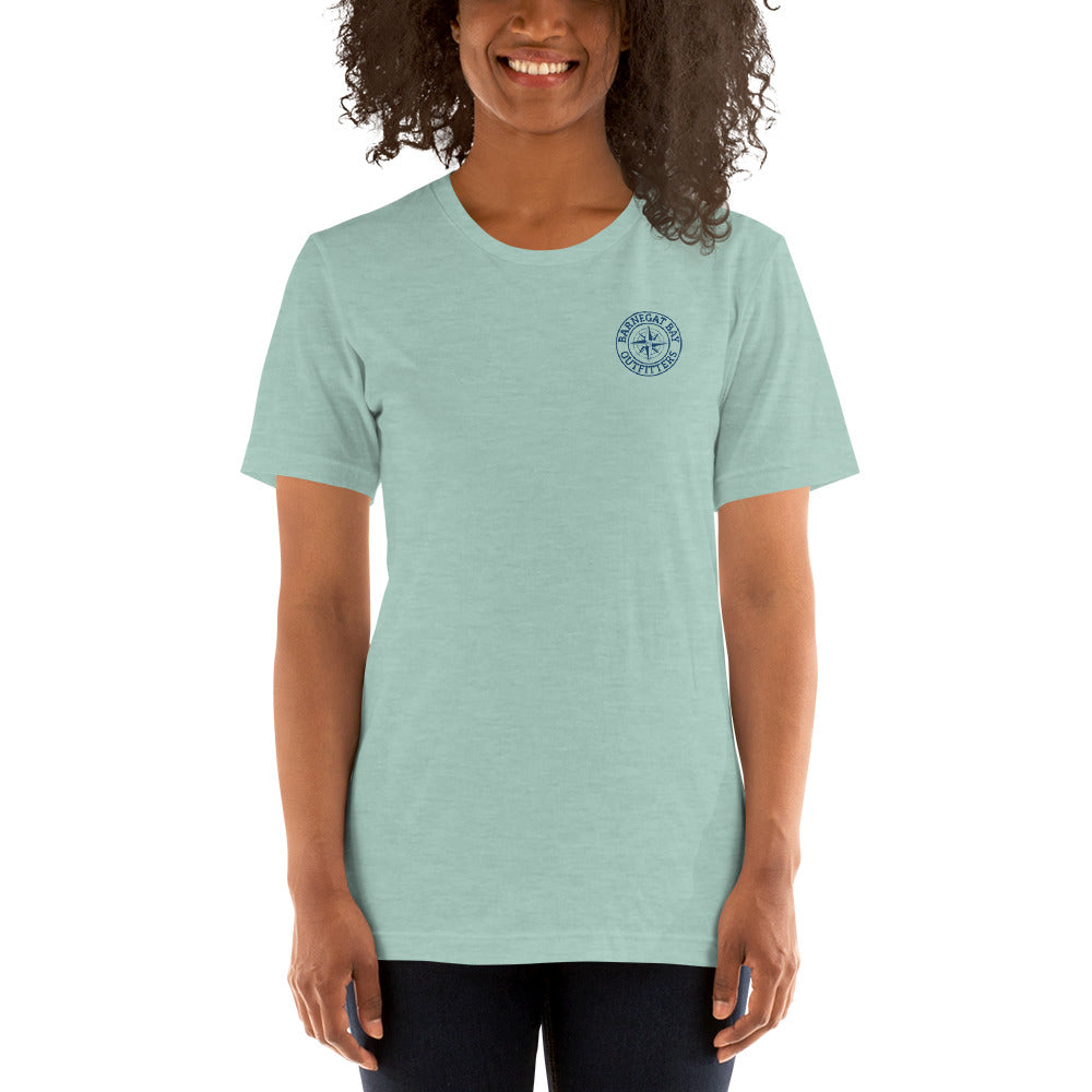 Barnegat Bay Outfitters Map Logo Unisex T-Shirt