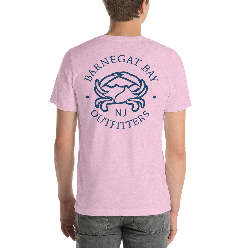 Barnegat Bay Outfitters Crab Circle Logo Unisex T-Shirt