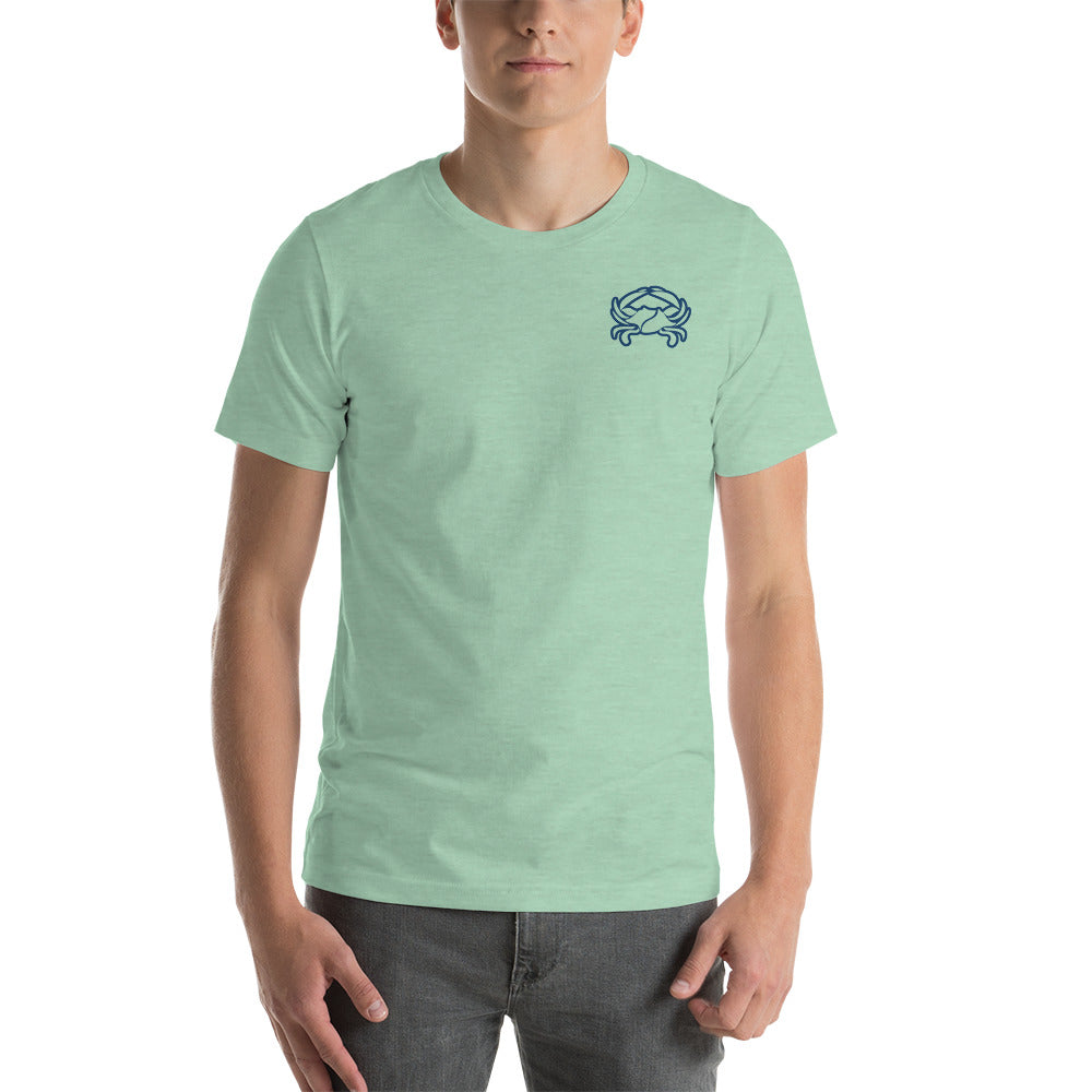 Barnegat Bay Outfitters Crab Circle Logo Unisex T-Shirt