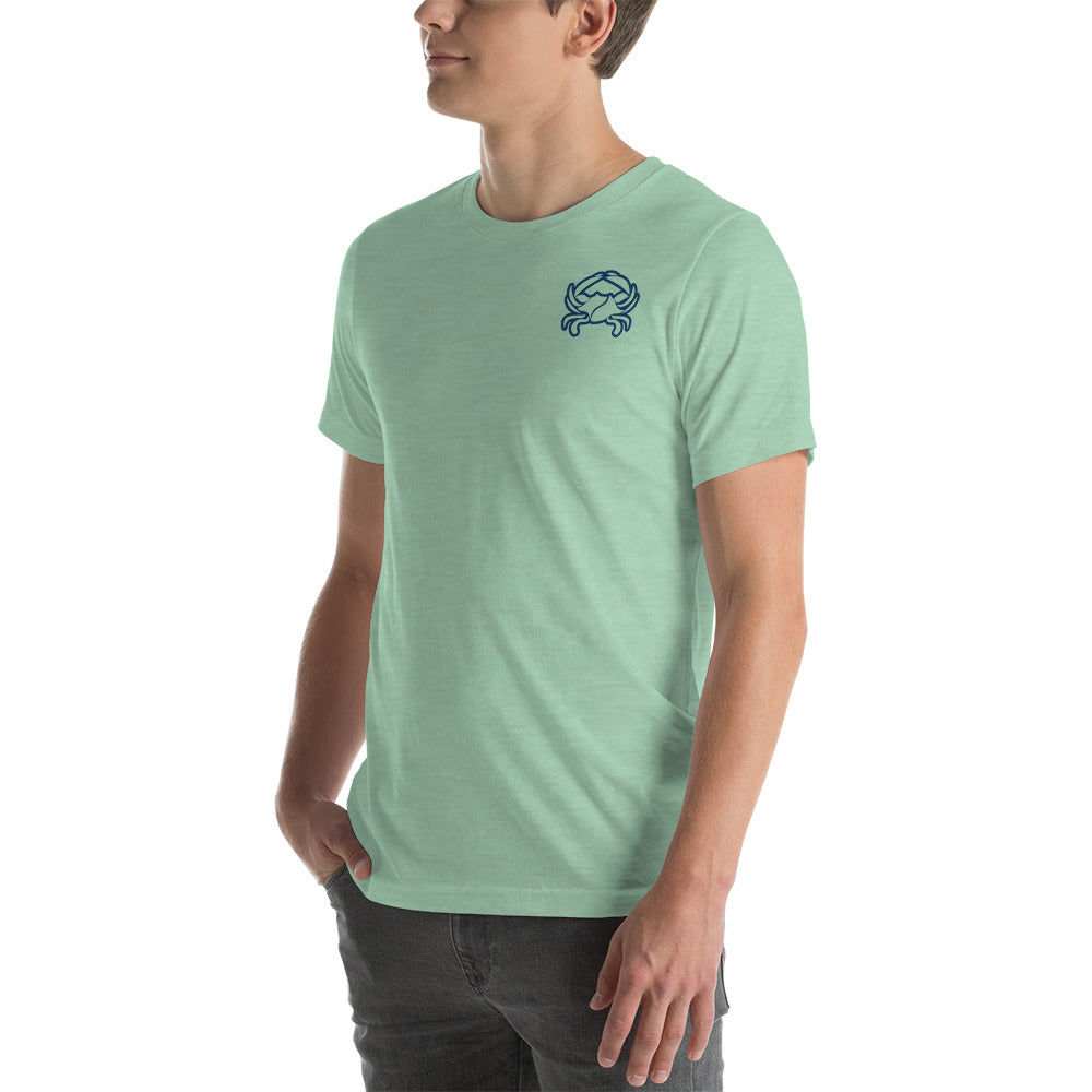 Barnegat Bay Outfitters Crab Circle Logo Unisex T-Shirt