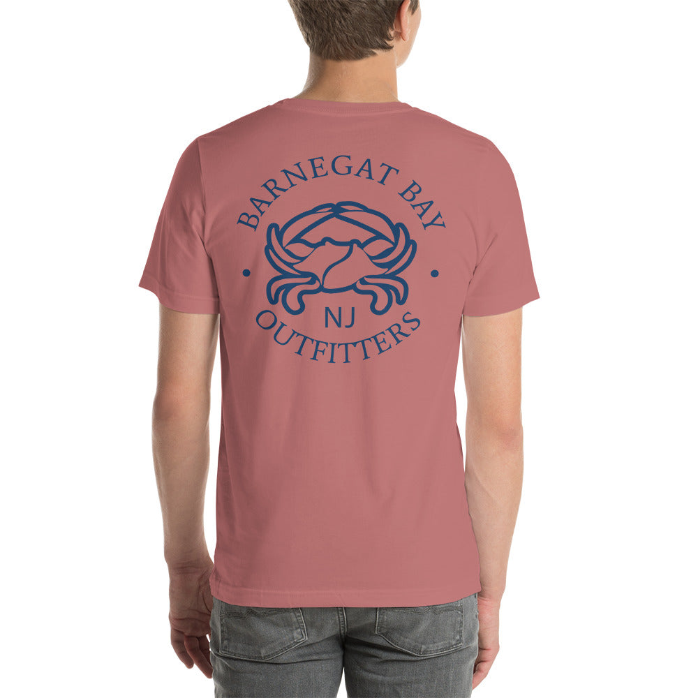 Barnegat Bay Outfitters Crab Circle Logo Unisex T-Shirt