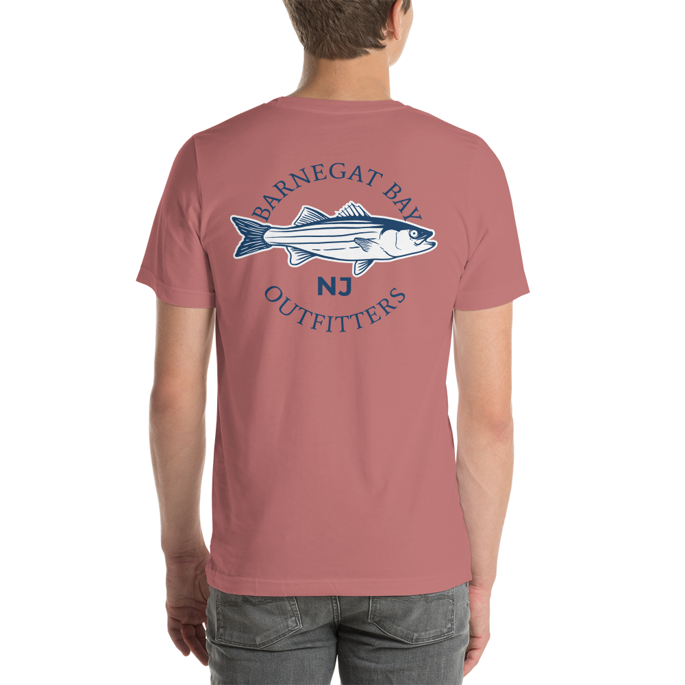 Stripped Bass Logo Unisex T-Shirt B+C 3001