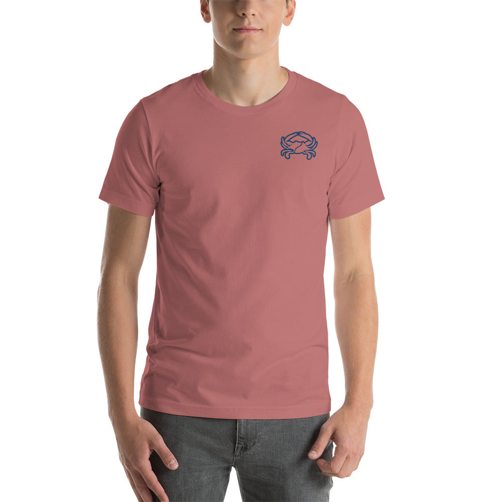 Barnegat Bay Outfitters Crab Circle Logo Unisex T-Shirt