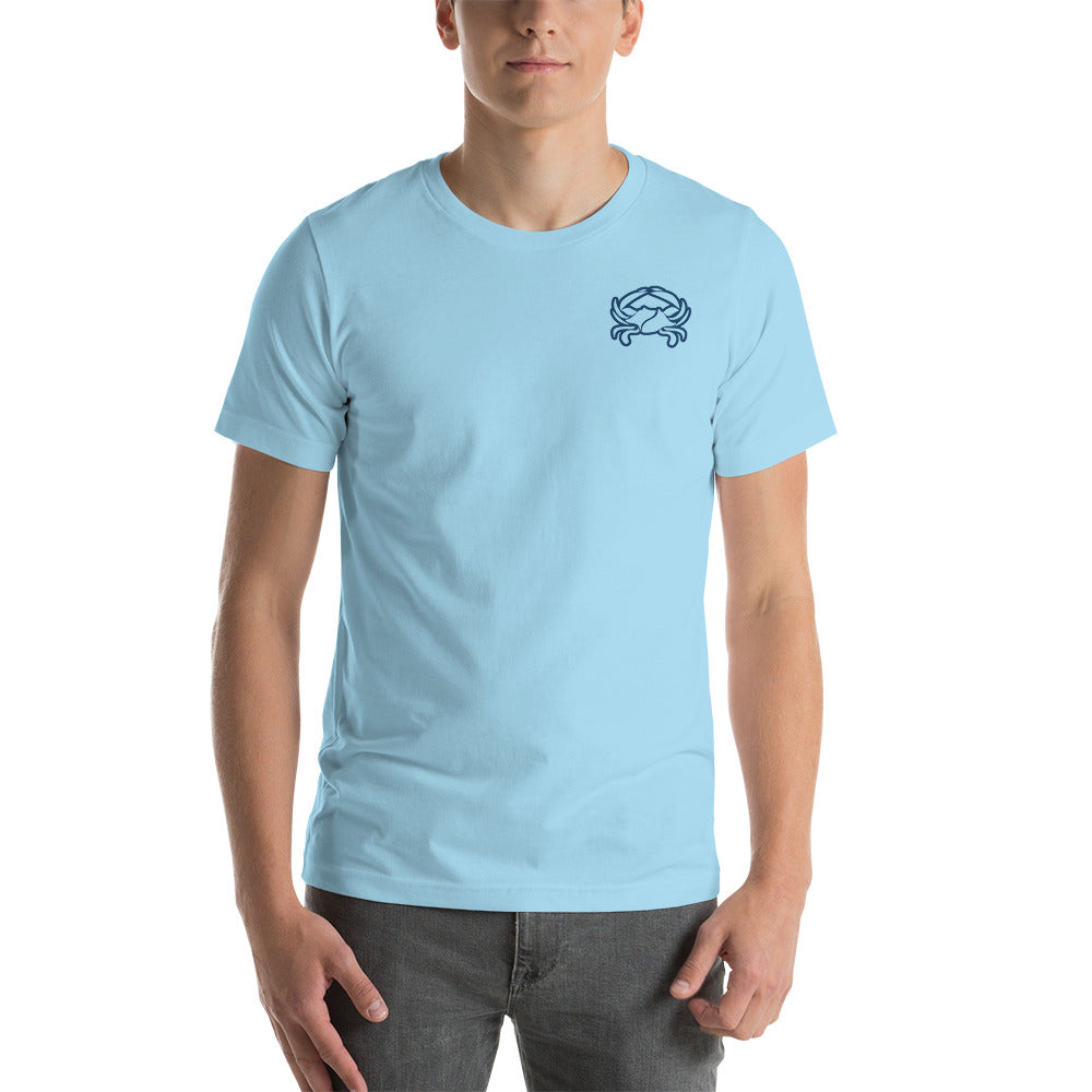 Barnegat Bay Outfitters Crab Circle Logo Unisex T-Shirt