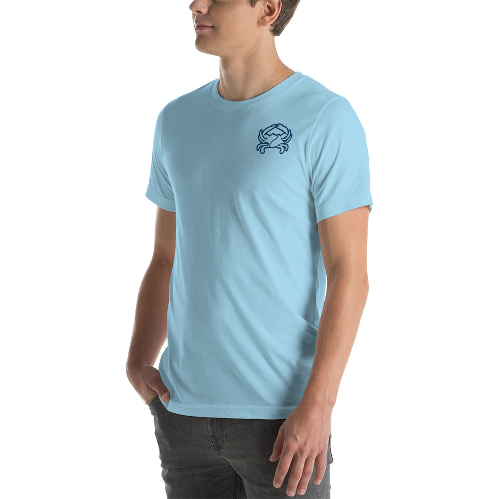 Barnegat Bay Outfitters Crab Circle Logo Unisex T-Shirt