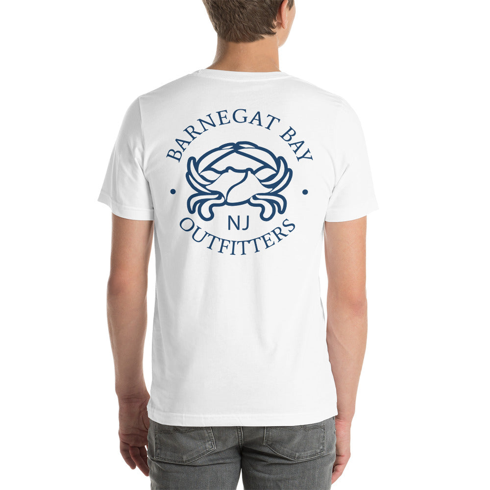 Barnegat Bay Outfitters Crab Circle Logo Unisex T-Shirt