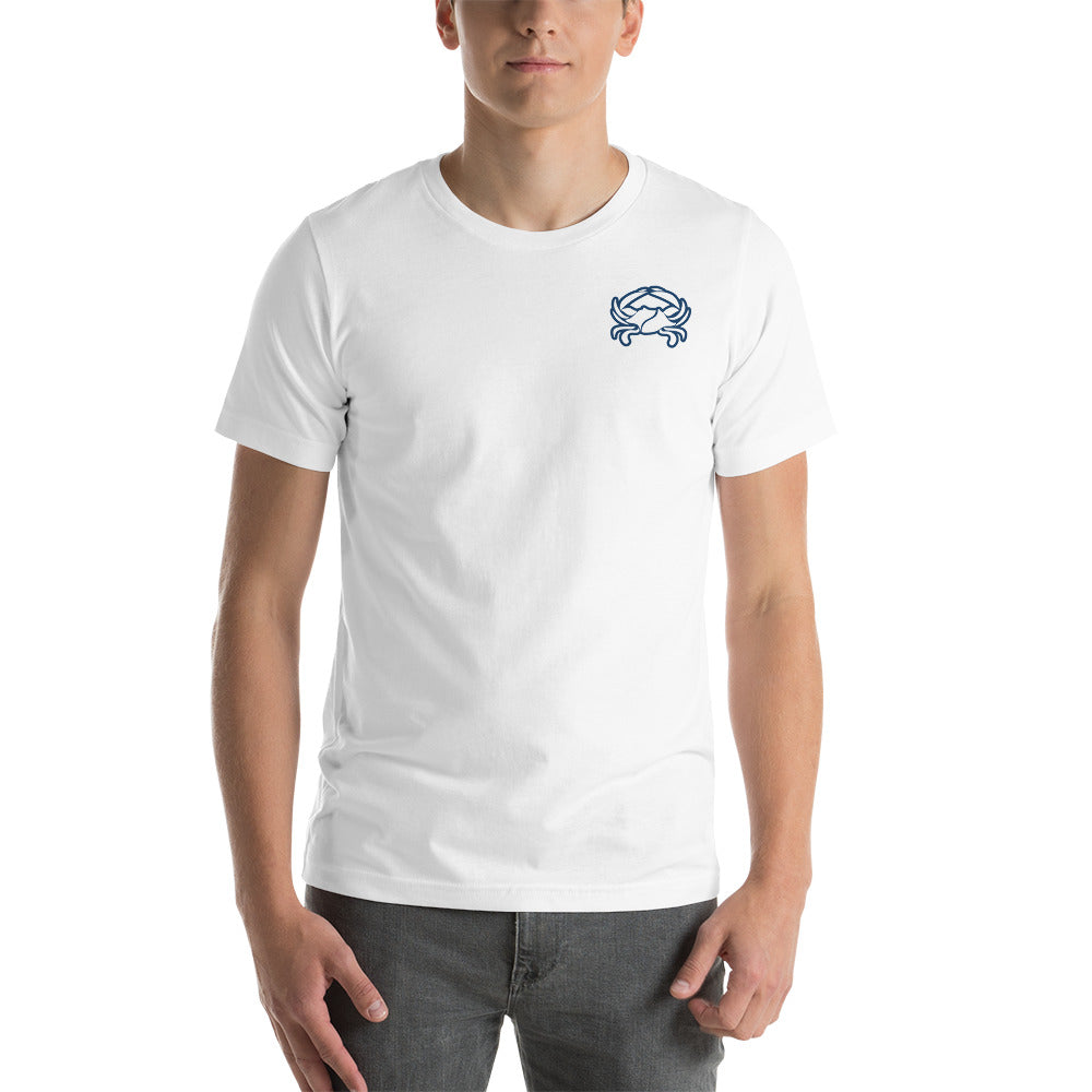 Barnegat Bay Outfitters Crab Circle Logo Unisex T-Shirt