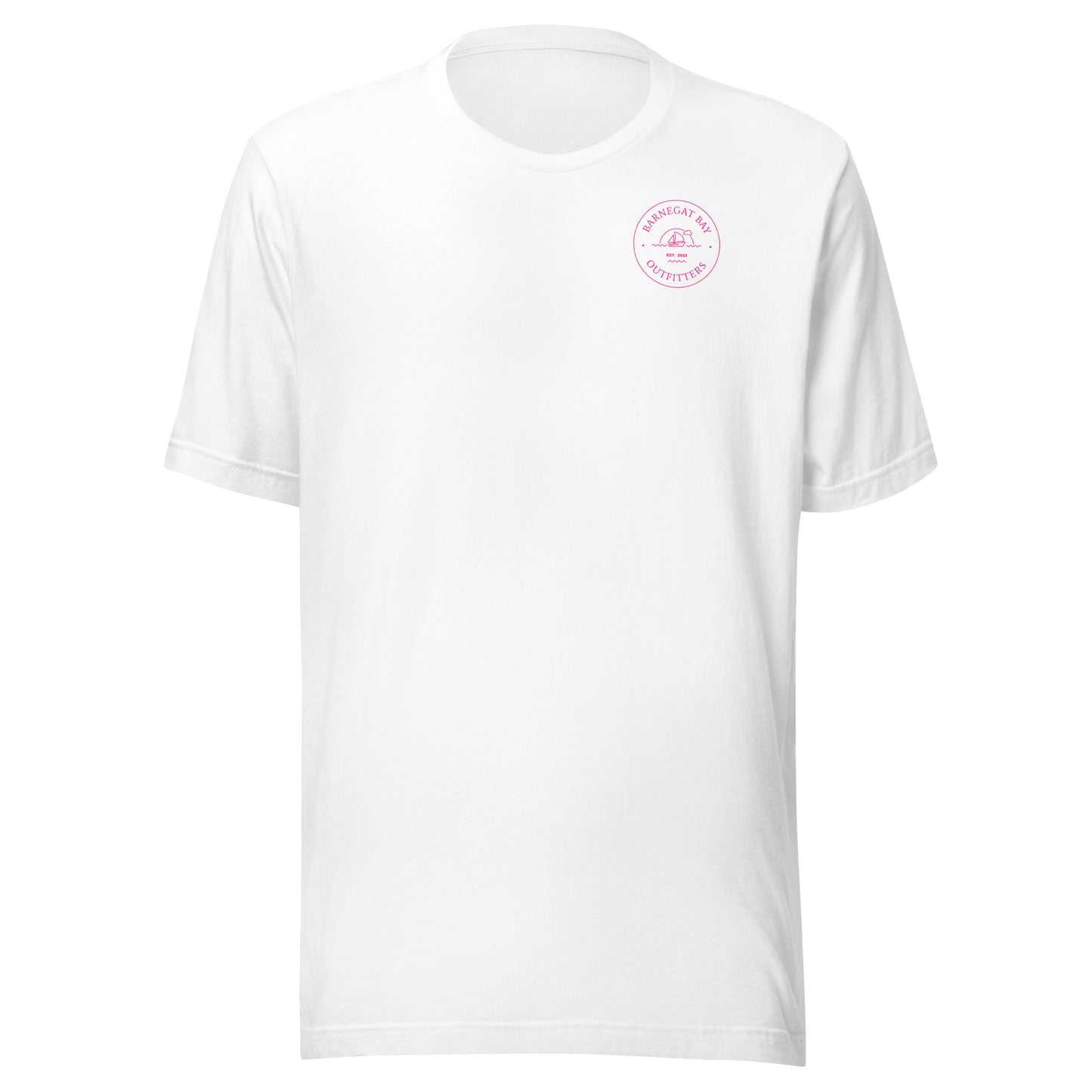 Sail Boat Logo Unisex B+C 3001 Flamingo