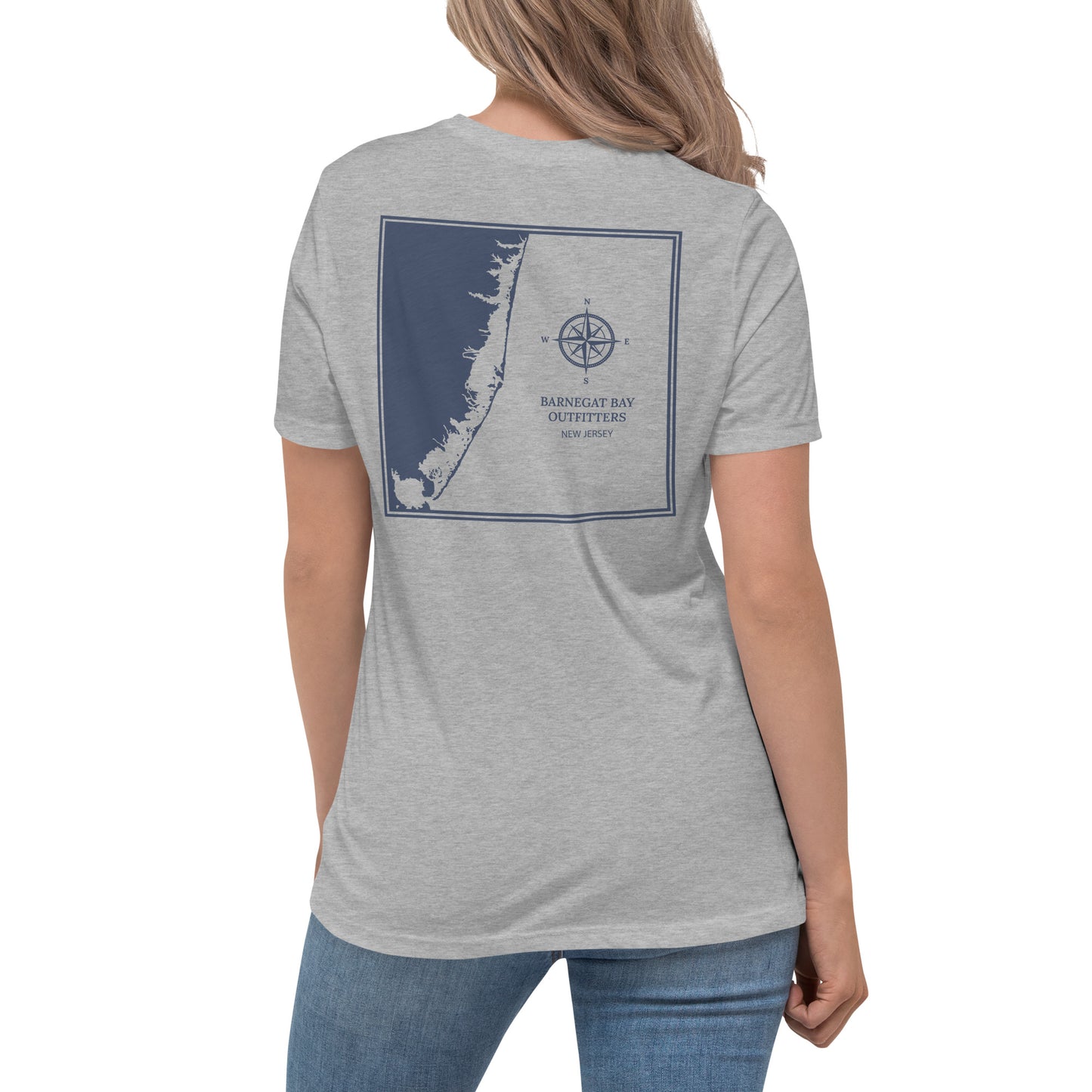 Barnegat Bay Outfitters Map Women's T-Shirt