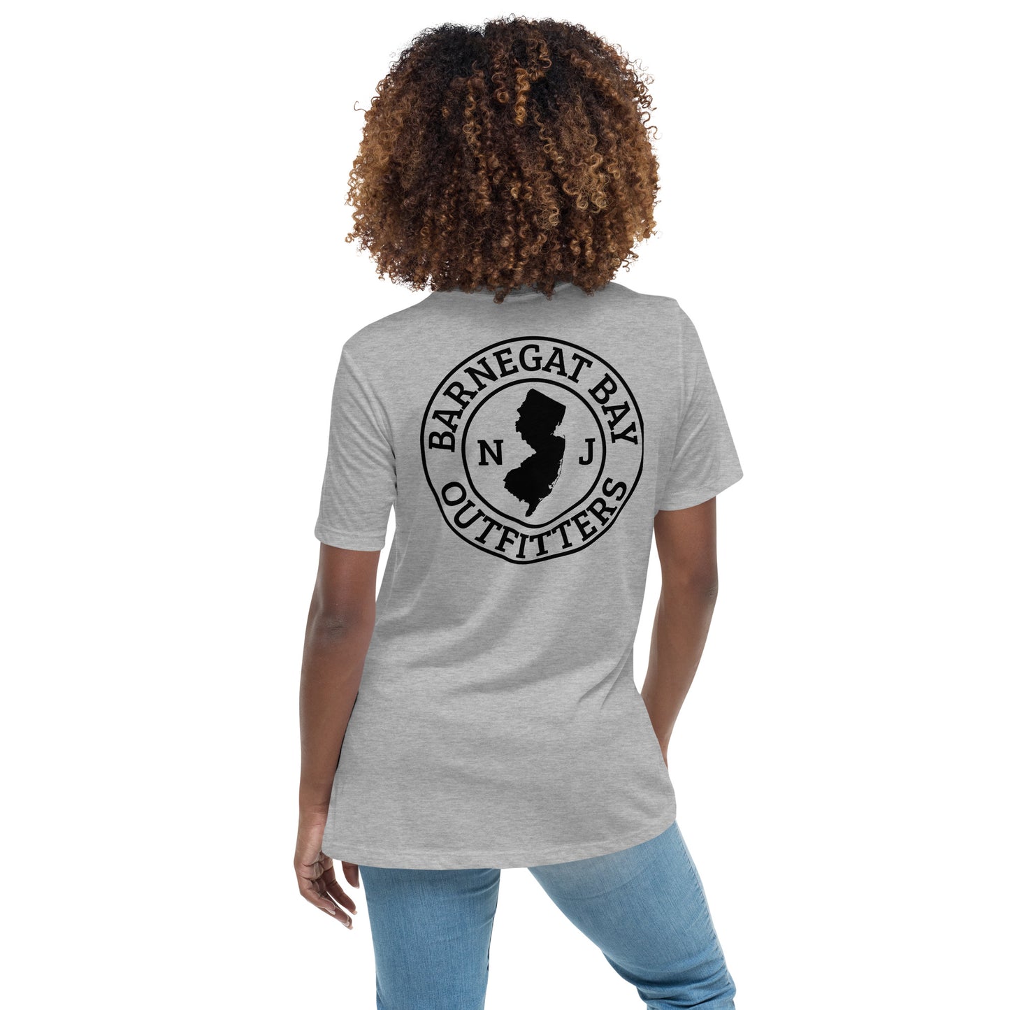 Barnegat Bay Outfitters Circle Logo Women's Relaxed T-Shirt - BK