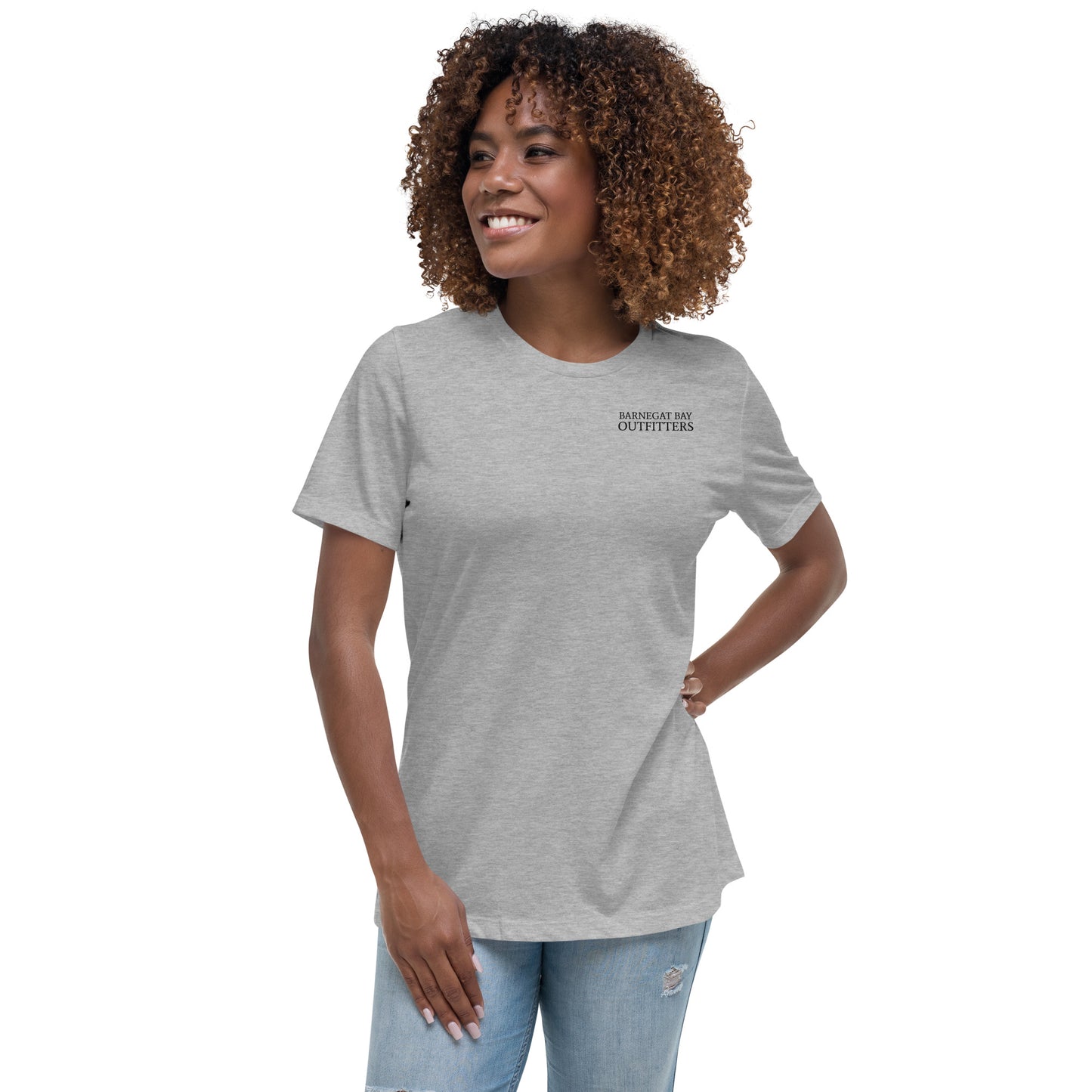 Barnegat Bay Outfitters Circle Logo Women's Relaxed T-Shirt - BK