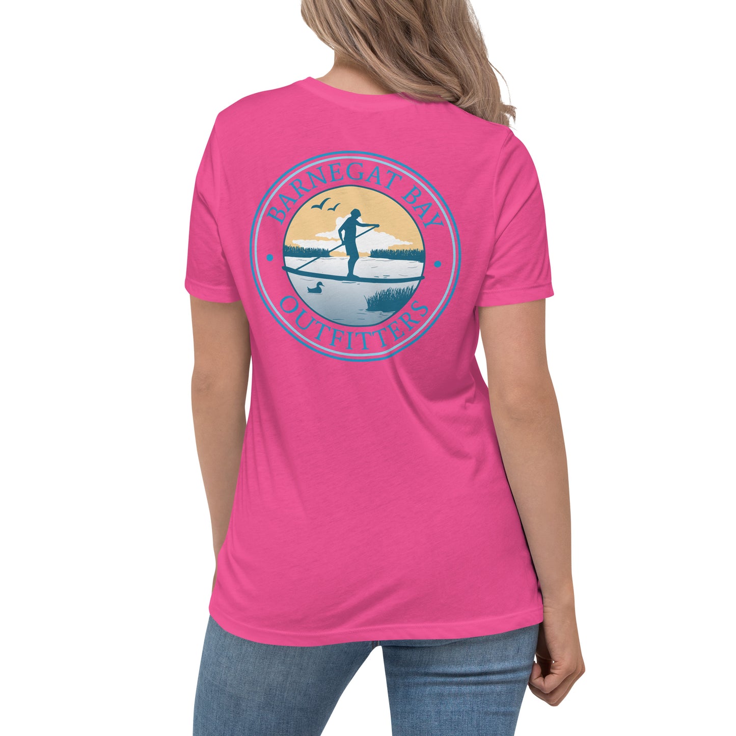 Barnegat Bay Outfitters Paddle Boarder Women's Relaxed T-Shirt