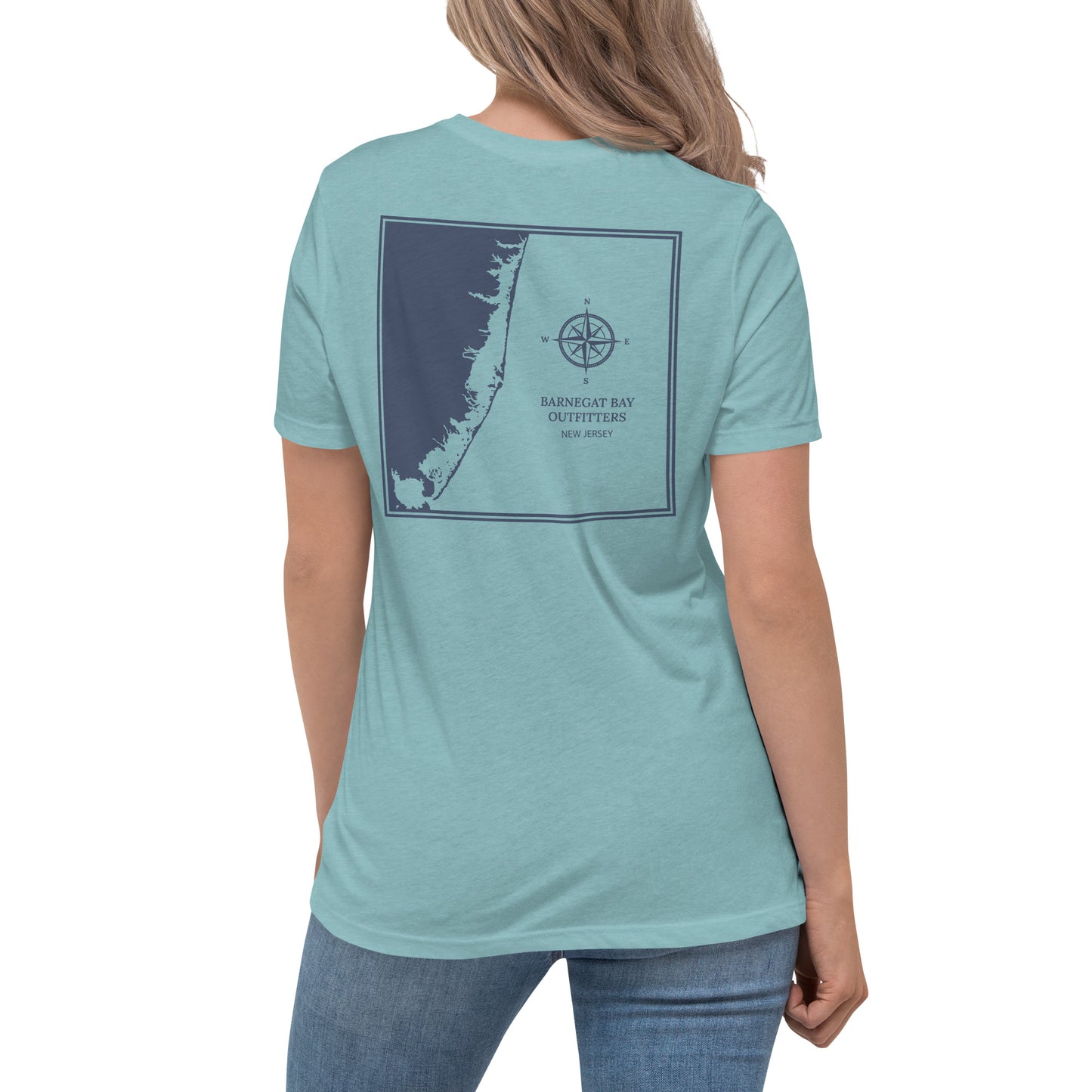 Barnegat Bay Outfitters Map Women's T-Shirt