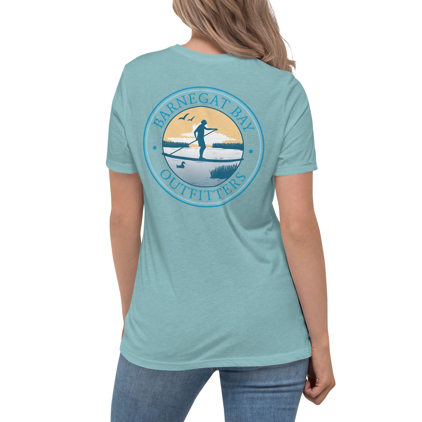 Barnegat Bay Outfitters Paddle Boarder Women's Relaxed T-Shirt