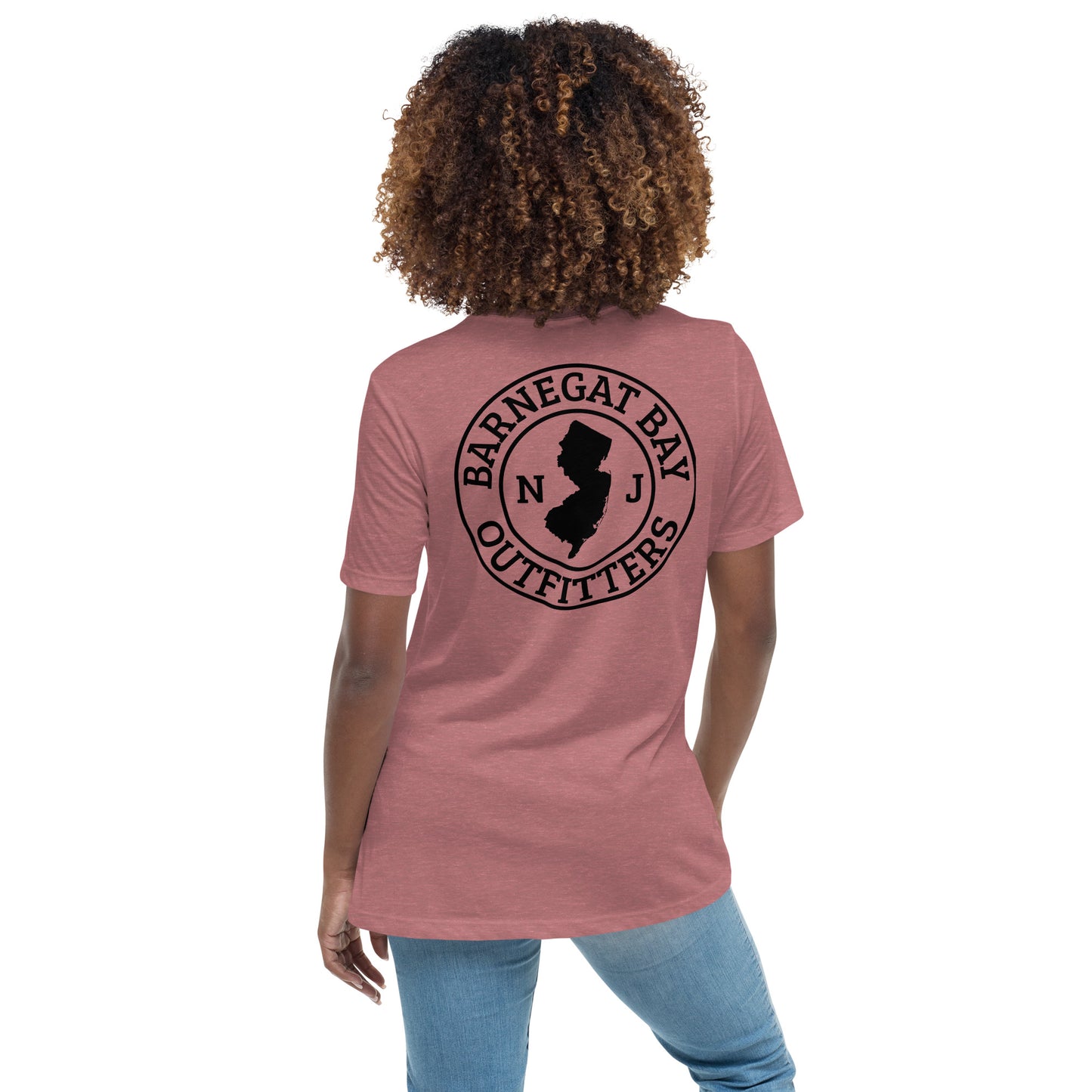 Barnegat Bay Outfitters Circle Logo Women's Relaxed T-Shirt - BK