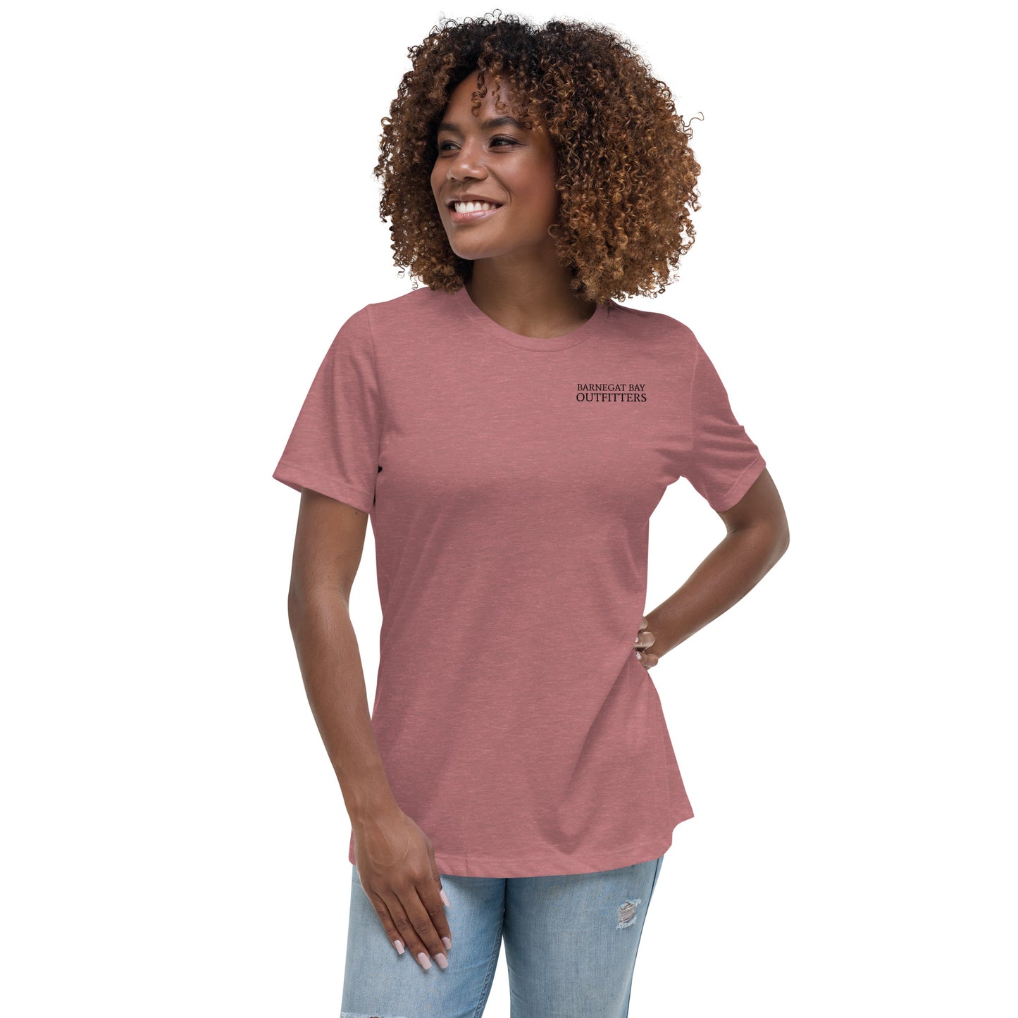 Barnegat Bay Outfitters Circle Logo Women's Relaxed T-Shirt - BK