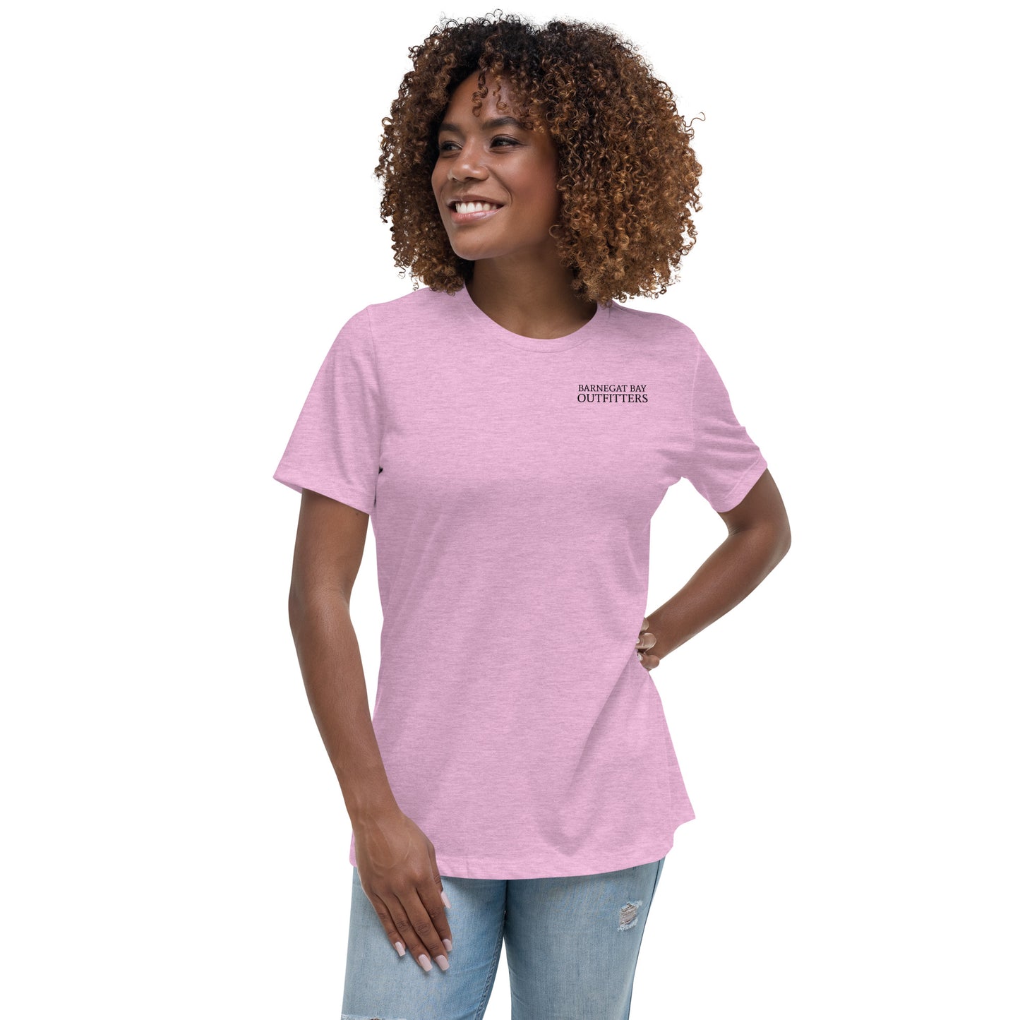 Barnegat Bay Outfitters Circle Logo Women's Relaxed T-Shirt - BK