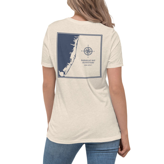 Barnegat Bay Outfitters Map Women's T-Shirt