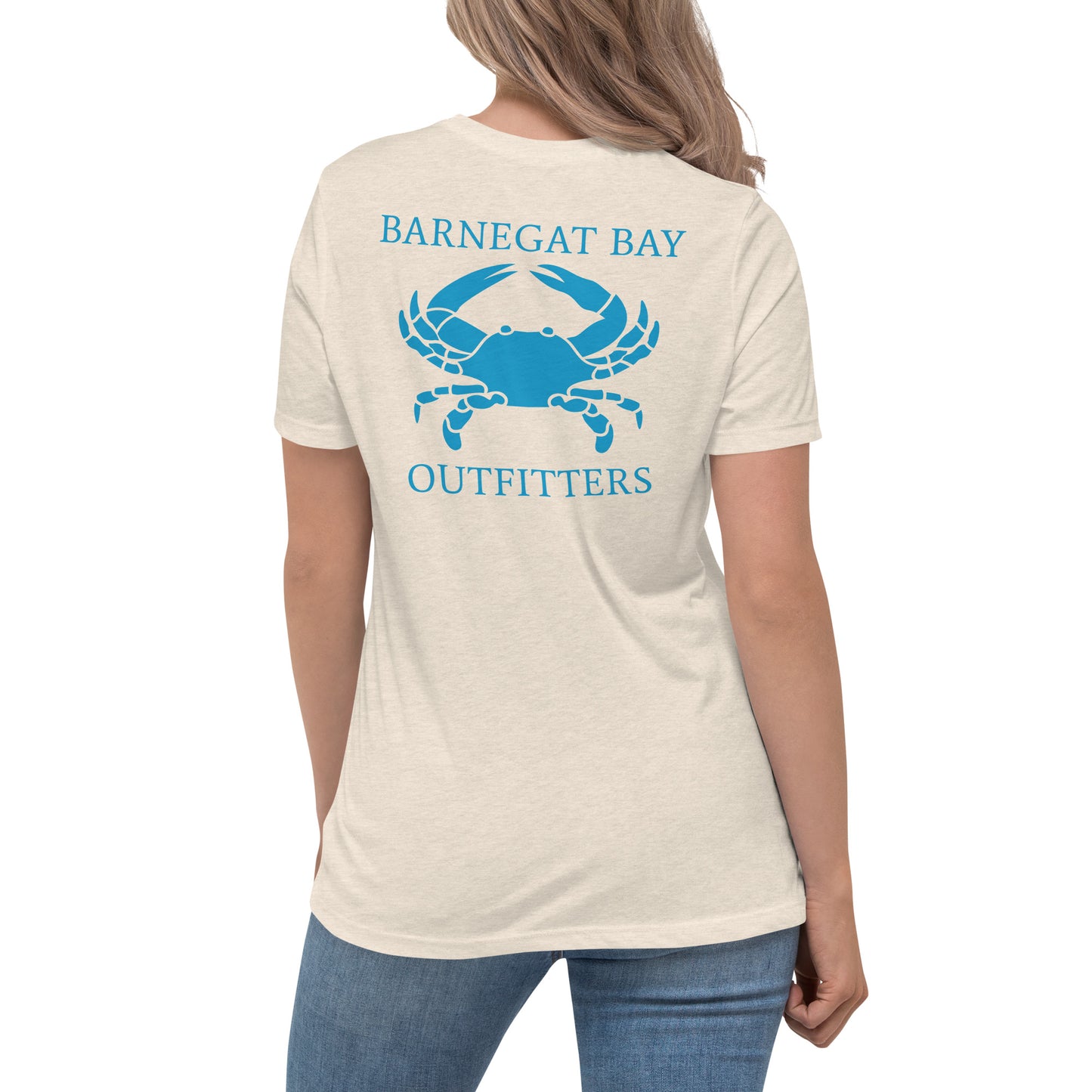 Barnegat Bay Outfitters Crab Logo Women's Relaxed T-Shirt - TR