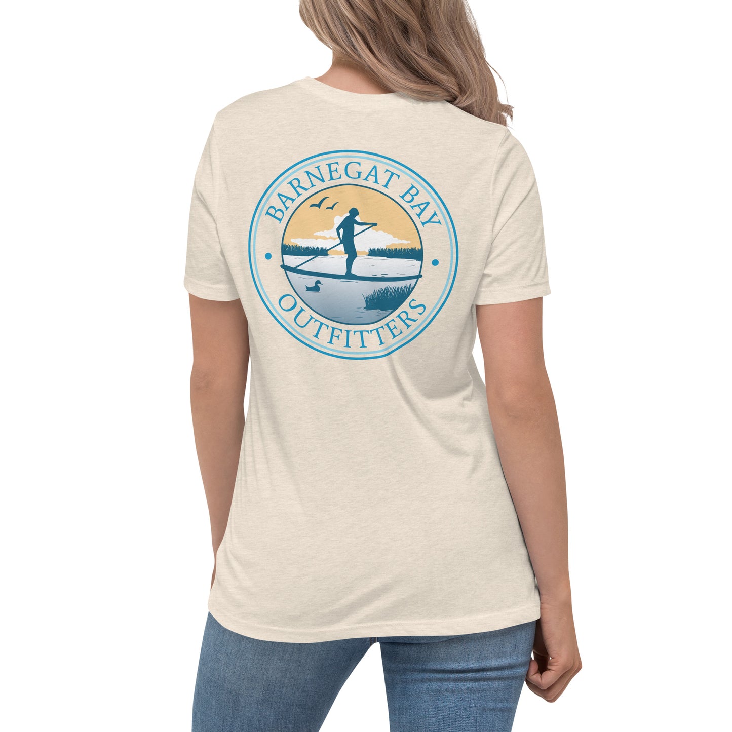 Barnegat Bay Outfitters Paddle Boarder Women's Relaxed T-Shirt