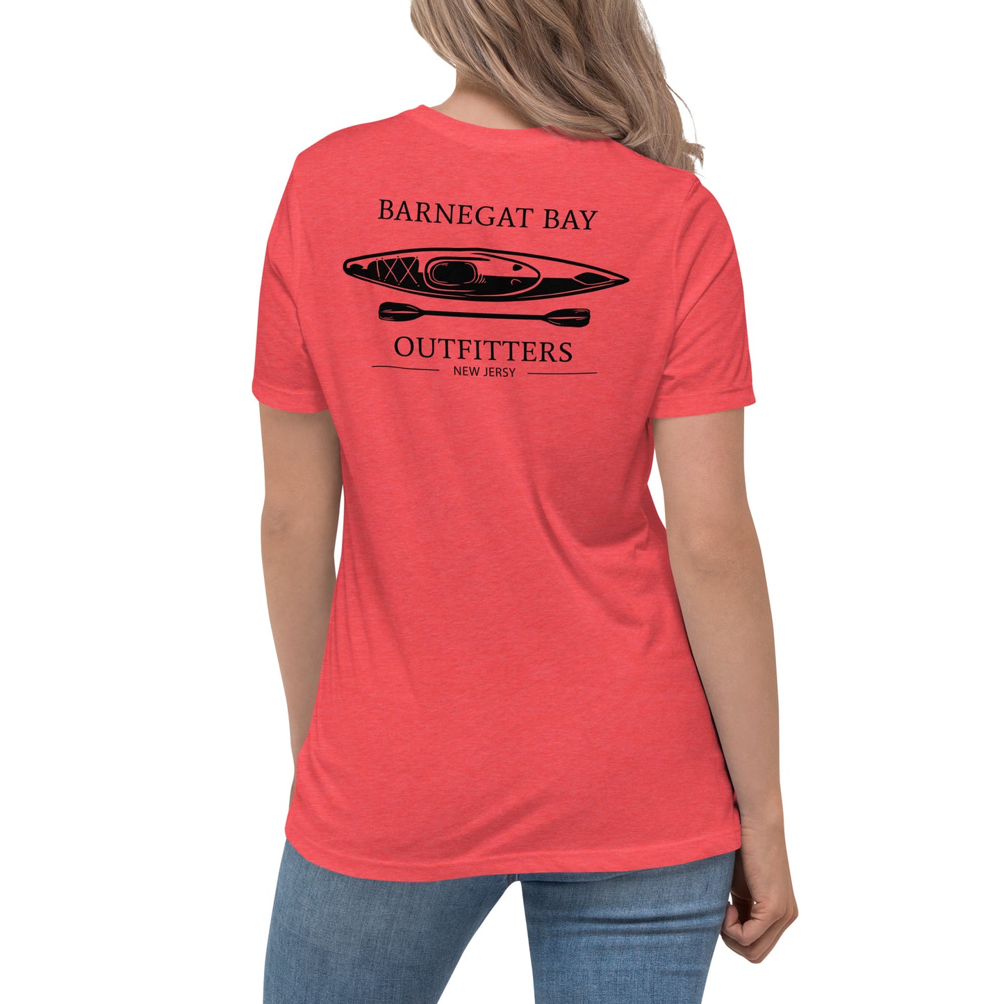 Barnegat Bay Outfitters Kayak Logo Women's Relaxed T-Shirt