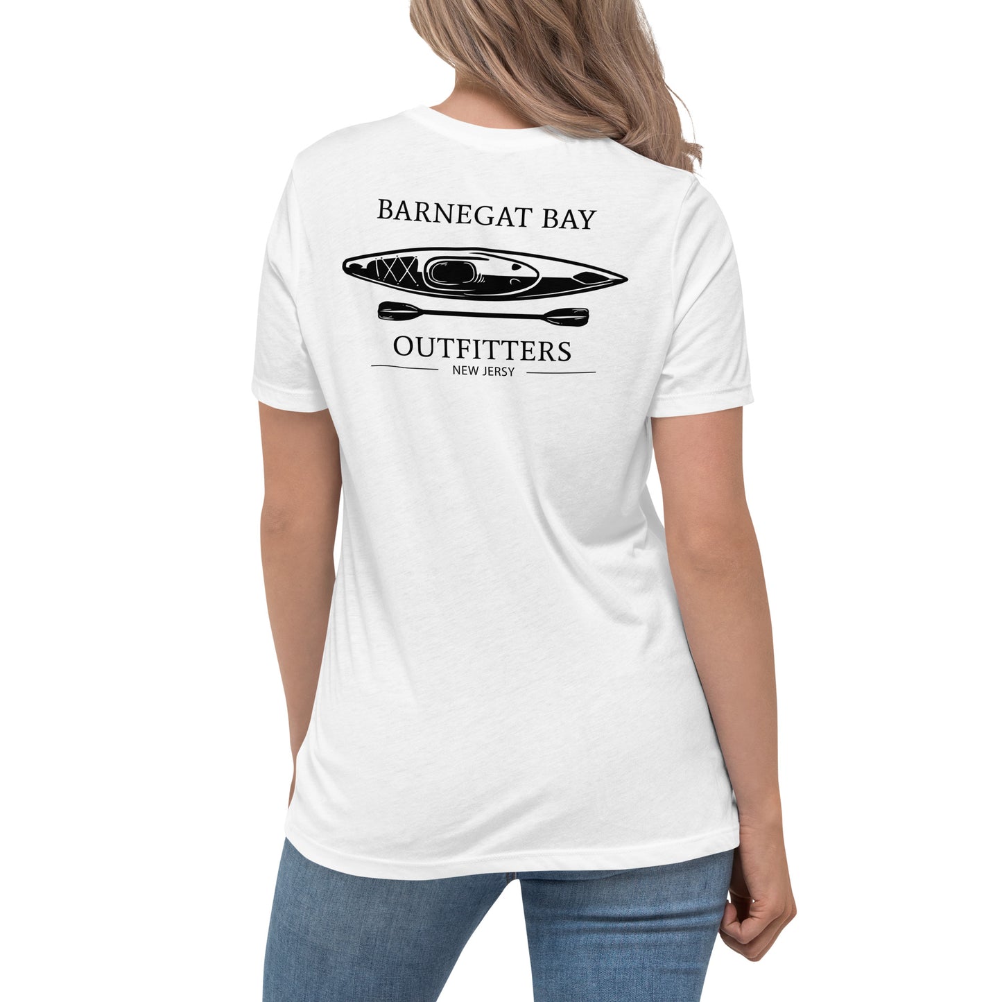 Barnegat Bay Outfitters Kayak Logo Women's Relaxed T-Shirt